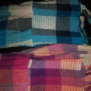 Pair of plaid summer dresses size 16